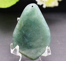 Load image into Gallery viewer, 10% OFF- Certified Natural Oily Green Jadeite Emerald A Jade Handcarved Translucent Duke Guan Pendant GS8978