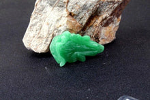 Load image into Gallery viewer, 10% OFF- Certified Natural Icy Green Jadeite Emerald A Jade Handcarved Tablet Lucky Cabbage Pendant A0453