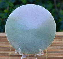 Load image into Gallery viewer, 10% OFF- Certified Natural Icy Jadeite Emerald A Jade Handcarved Tablet Guanyin Pendant GA4424
