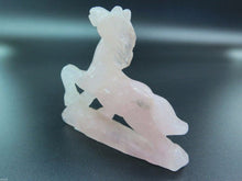 Load image into Gallery viewer, Chinese Antique Genuine Natural Pink Icy Jade Handcarved Lucky Horse Statue