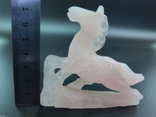 Load image into Gallery viewer, Chinese Antique Genuine Natural Pink Icy Jade Handcarved Lucky Horse Statue
