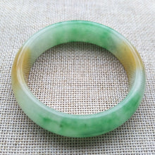 Load image into Gallery viewer, 10% OFF- 56/57/58mm Certified Natural 3 Color Jadeite Emerald A*Jade HandCarved Bangle F317