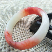 Load image into Gallery viewer, 10% OFF- 58/59/60mm Certified Natural Red Emerald A*Jade HandCarved Round Bangle X9988