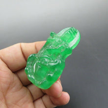 Load image into Gallery viewer, 10% OFF- Certified Natural Icy Green Jadeite Emerald A Jade HandCarved Goddess of Mercy Pendant A212