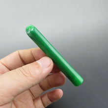 Load image into Gallery viewer, 10% OFF- Certified Natural Icy Green Jadeite Emerald A Jade HandCarved Fluid Pipe Pendant A81