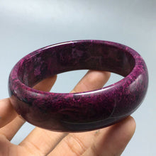 Load image into Gallery viewer, 10% OFF- 60/61/62mm Certified Natural Peach Blossom Emerald A Jade HandCarved Bangle A1940