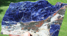 Load image into Gallery viewer, 7in/177.8mm Genuine Natural Royal Blue Sodalite 425 Gram Jade Slab, Gemstone, Cabbing, lapidary Statue