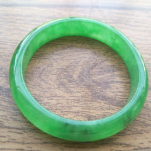 Load image into Gallery viewer, 10% OFF- 55/56/57mm Certified Natural Jadeite Emerald A Jade Bangle Z663
