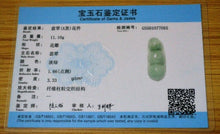 Load image into Gallery viewer, 10% OFF- Certified Natural Icy Jadeite Emerald A Jade Handcarved Tablet Translucent Beans Pendant GS7055
