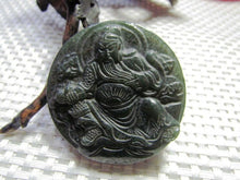 Load image into Gallery viewer, 10% OFF- Certified Natural Green Jadeite Emerald A Jade Handcarved GuanGong Pendant A1940