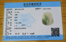 Load image into Gallery viewer, 10% OFF- Certified Natural Icy Jadeite Emerald A Jade Handcarved Tablet Guanyin Pendant GS9704