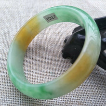 Load image into Gallery viewer, 10% OFF- 56/57/58mm Certified Natural 3 Color Jadeite Emerald A*Jade HandCarved Bangle F317