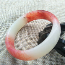 Load image into Gallery viewer, 10% OFF- 58/59/60mm Certified Natural Red Emerald A*Jade HandCarved Round Bangle X9988
