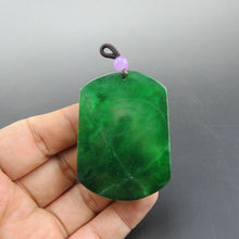 Load image into Gallery viewer, 10% OFF- Certified Natural Icy Green Jadeite Emerald A Jade HandCarved Goddess of Mercy Pendant A211