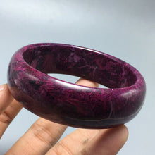 Load image into Gallery viewer, 10% OFF- 60/61/62mm Certified Natural Peach Blossom Emerald A Jade HandCarved Bangle A1940