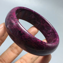Load image into Gallery viewer, 10% OFF- 60/61/62mm Certified Natural Peach Blossom Emerald A Jade HandCarved Bangle A1940