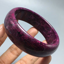 Load image into Gallery viewer, 10% OFF- 60/61/62mm Certified Natural Peach Blossom Emerald A Jade HandCarved Bangle A1940