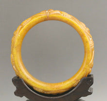 Load image into Gallery viewer, 10% OFF- 59/60/61mm Certified Natural Red Yellow Jadeite Emerald A*Jade HandCarved Round Bracelet Bangle A1940 with Gift Box