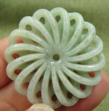 Load image into Gallery viewer, 10% OFF- Certified Natural Jadeite Emerald A*Jade Handcarved Flower Hollow Out 扭转乾坤 Pendant C0803