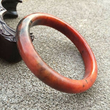 Load image into Gallery viewer, 10% OFF- 56/57/58 mm Certified Natural Red Xiuyuan A Jade HandCarved Bangle Bracelet GX0222 with Gift Box