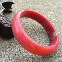 Load image into Gallery viewer, 10% OFF- 52/53/54mm Certified Natural Red Xiuyuan A Jade HandCarved Bangle Bracelet GX0219 with Gift Box