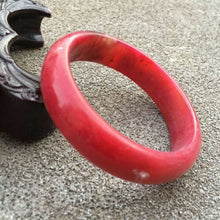 Load image into Gallery viewer, 10% OFF- 52/53/54mm Certified Natural Red Xiuyuan A Jade HandCarved Bangle Bracelet GX0219 with Gift Box