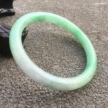 Load image into Gallery viewer, 10% OFF- 57/58/59mm Certified Natural 3 Color Jadeite Emerald A*Jade HandCarved Bangle GX3034