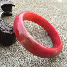 Load image into Gallery viewer, 10% OFF- 52/53/54mm Certified Natural Red Xiuyuan A Jade HandCarved Bangle Bracelet GX0219 with Gift Box