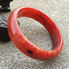 Load image into Gallery viewer, 10% OFF- 52/53/54mm Certified Natural Red Jadeite Emerald A*Jade HandCarved Bangle A167 with Gift Box