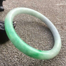 Load image into Gallery viewer, 10% OFF- 56/57/58mm Certified Natural 3 Color Jadeite Emerald A Jade HandCarved Round Bangle GX3031