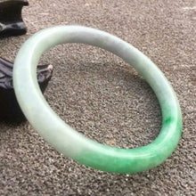 Load image into Gallery viewer, 10% OFF- 56/57/58mm Certified Natural 3 Color Jadeite Emerald A Jade HandCarved Round Bangle GX3031