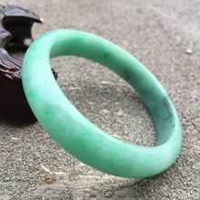 Load image into Gallery viewer, 10% OFF- 56/57/58mm Certified Natural Jadeite Emerald A*Jade HandCarved Bracelet Bangle GX620