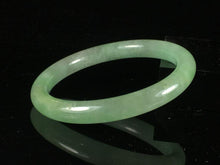 Load image into Gallery viewer, 10% OFF- 56/57/58mm Certified Natural Jadeite Emerald A*Jade HandCarved Round Bracelet Bangle GX287