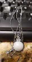 Load image into Gallery viewer, 10% OFF- Certified Natural Ice Jadeite Emerald A Jade Handcrafted Bead Pendant-Silver Necklace