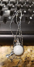 Load image into Gallery viewer, 10% OFF- Certified Natural Ice Jadeite Emerald A Jade Handcrafted Bead Pendant-Silver Necklace