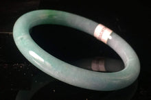 Load image into Gallery viewer, 10% OFF- 53/54/55mm Certified Natural Jadeite Emerald A*Jade HandCarved Round Bracelet Bangle GX321/HA2085