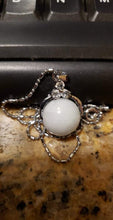 Load image into Gallery viewer, 10% OFF- Certified Natural Ice Jadeite Emerald A Jade Handcrafted Bead Pendant-Silver Necklace