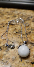Load image into Gallery viewer, 10% OFF- Certified Natural Ice Jadeite Emerald A Jade Handcrafted Bead Pendant-Silver Necklace
