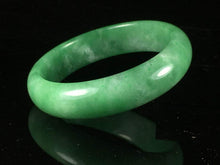 Load image into Gallery viewer, 10% OFF- 55/56/57mm Certified Natural Jadeite Emerald A*Jade HandCarved Bracelet Bangle X633