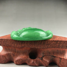 Load image into Gallery viewer, Certified Natural Icy Green Jadeite Emerald A*Jade HandCarved Tablet Buddha 佛 Pendant A1940 with Gift Box