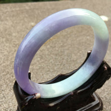 Load image into Gallery viewer, 53-55mm Certified Natural Lavender Jadeite Emerald A Jade Carved Bracelet Bangle x4011 with Gift Box