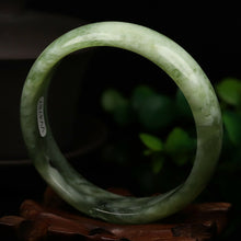 Load image into Gallery viewer, 10% OFF- 58/59/60mm Certified Natural Emerald Xiu A*Jade HandCarved Bangle VV4787