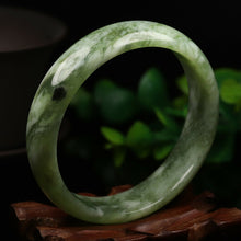 Load image into Gallery viewer, 10% OFF- 58/59/60mm Certified Natural Emerald Xiu A*Jade HandCarved Bangle VV4787