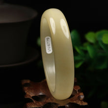Load image into Gallery viewer, 10% OFF- 57/58/59mm Certified Natural Emerald Xiu A*Jade HandCarved Bangle VV4779