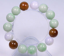 Load image into Gallery viewer, 55-62mm Certified Natural Jadeite Emerald A Jade Stretchy-Bracelet N0071 with Gift Box