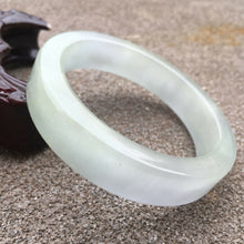 Load image into Gallery viewer, 10% OFF- 56/57/58mm Certified Natural Lavender Jadeite Emerald A Jade HandCarved Bracelet Bangle GX492