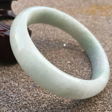 Load image into Gallery viewer, 54/55/56mm Certified Natural Lavender Jadeite Emerald A Jade HandCarved Bracelet Bangle GX386