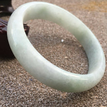 Load image into Gallery viewer, 54/55/56mm Certified Natural Lavender Jadeite Emerald A Jade HandCarved Bracelet Bangle GX386