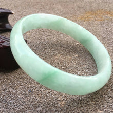 Load image into Gallery viewer, 63/64/65mm Certified Natural Lavender Jadeite Emerald A Jade HandCarved Bracelet Bangle GX376