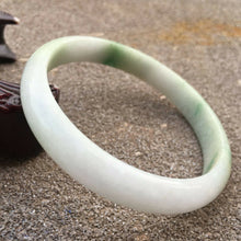 Load image into Gallery viewer, 61/62/63mm Certified Natural Lavender Jadeite Emerald A Jade HandCarved Bracelet Bangle GX366